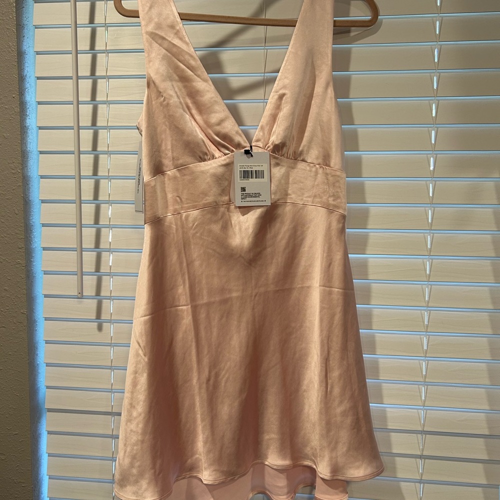 Elegant Pink Satin dress